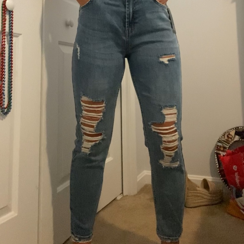 Never worn high waisted mom jeans